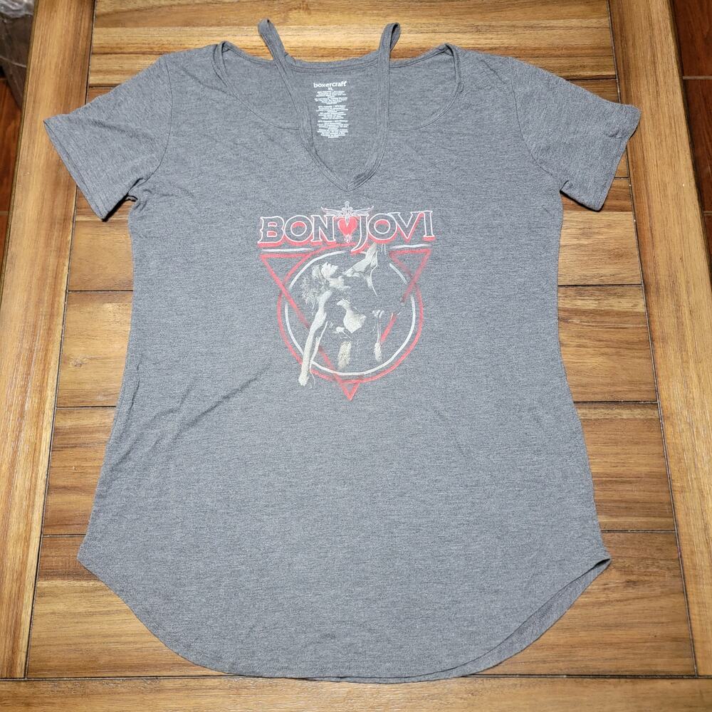 Boxercraft Grey Tee "Bon Jovi" - Size XL*